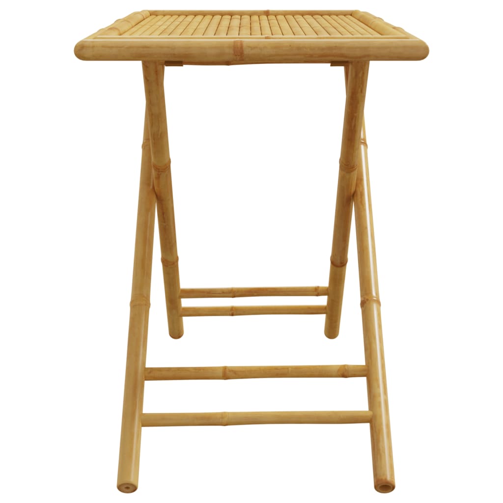 Mesa De Jardín Plegable De Bambú 110X55X75 Cm