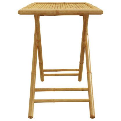 Mesa De Jardín Plegable De Bambú 110X55X75 Cm