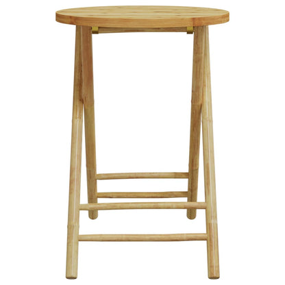 Mesa Plegable De Jardín De Bambú Ø