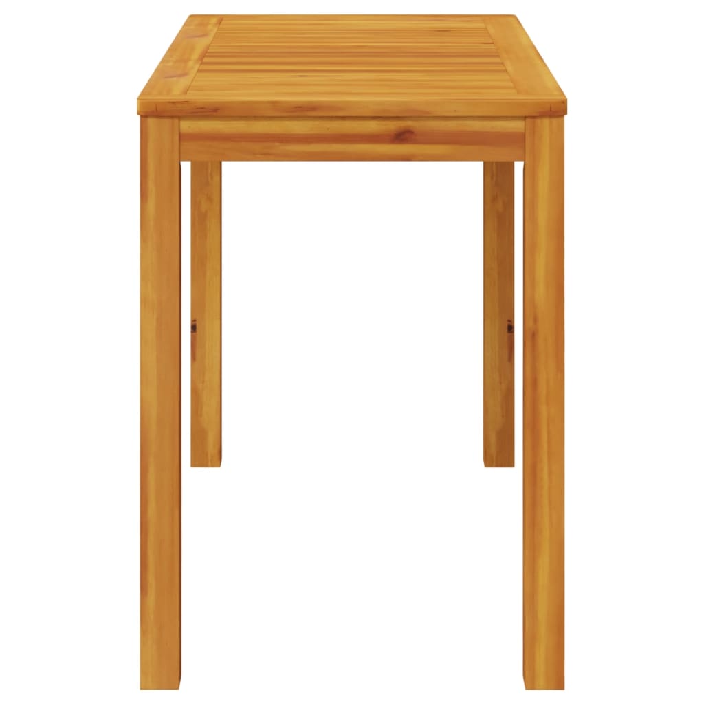 Mesa De Comedor De Jardín Madera Maciza De Acacia