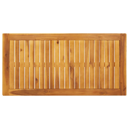 Mesa De Comedor De Jardín Madera Maciza De Acacia