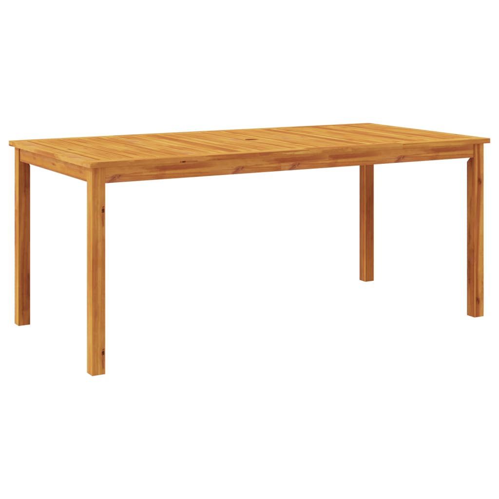 Mesa De Comedor De Jardín Madera Maciza De Acacia
