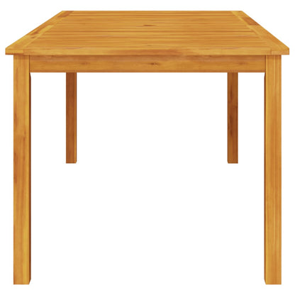 Mesa De Comedor De Jardín Madera Maciza De Acacia