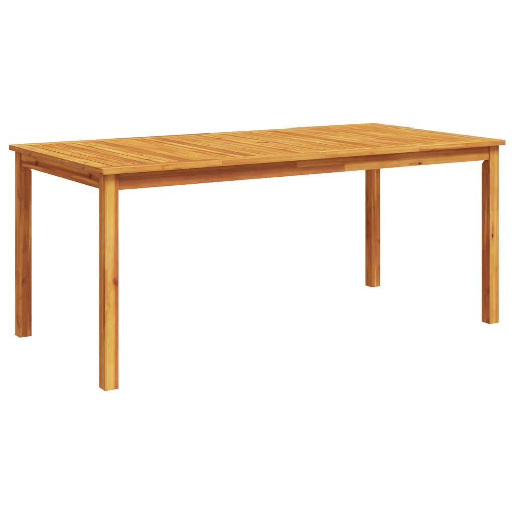 Mesa De Comedor De Jardín Madera Maciza De Acacia
