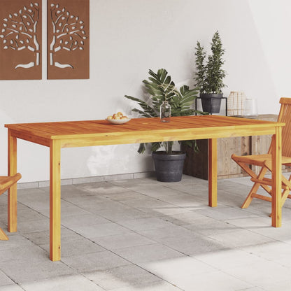 Mesa De Comedor De Jardín Madera Maciza De Acacia