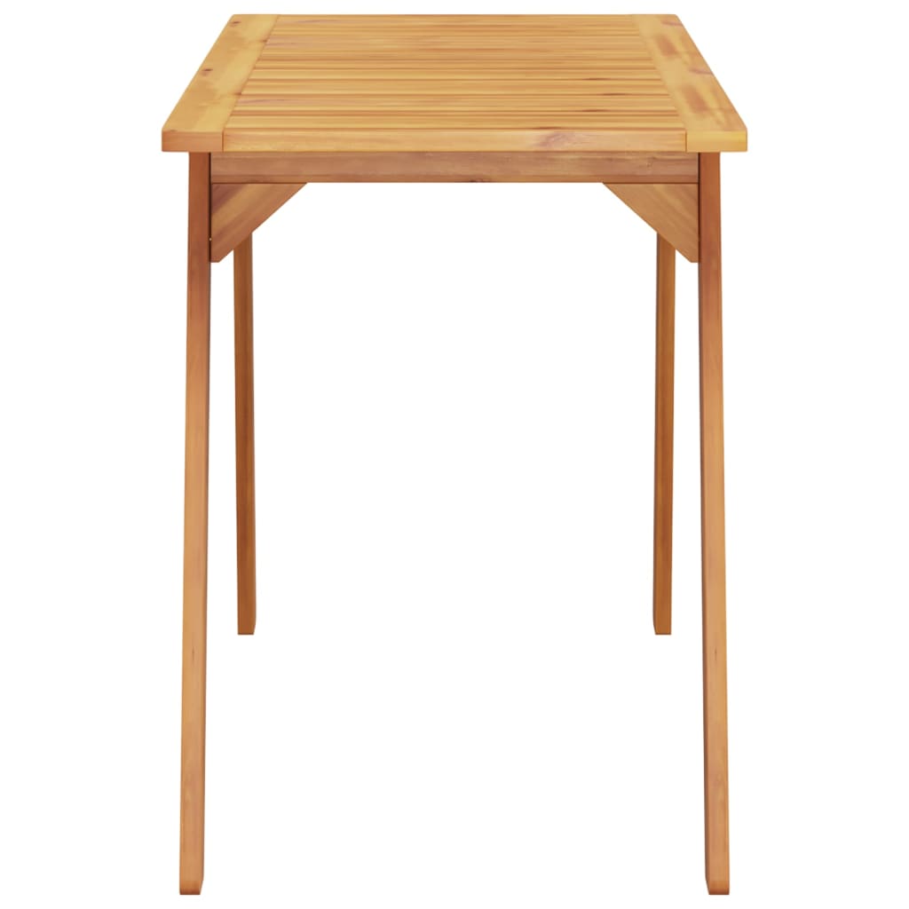 Mesa De Comedor De Jardín Madera Maciza De Acacia 110X56X75 Cm