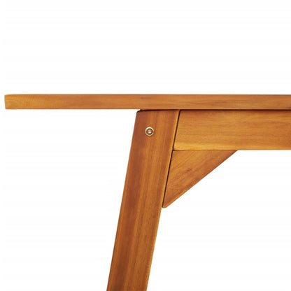 Mesa De Comedor De Jardín Madera Maciza De Acacia 110X56X75 Cm