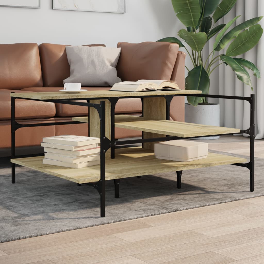 Mesa De Centro Madera De Ingeniería 100X100X48,5 Cm