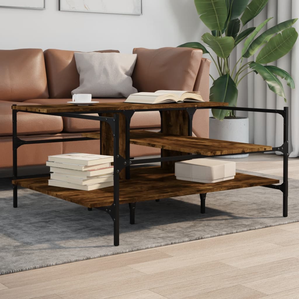 Mesa De Centro Madera De Ingeniería 100X100X48,5 Cm