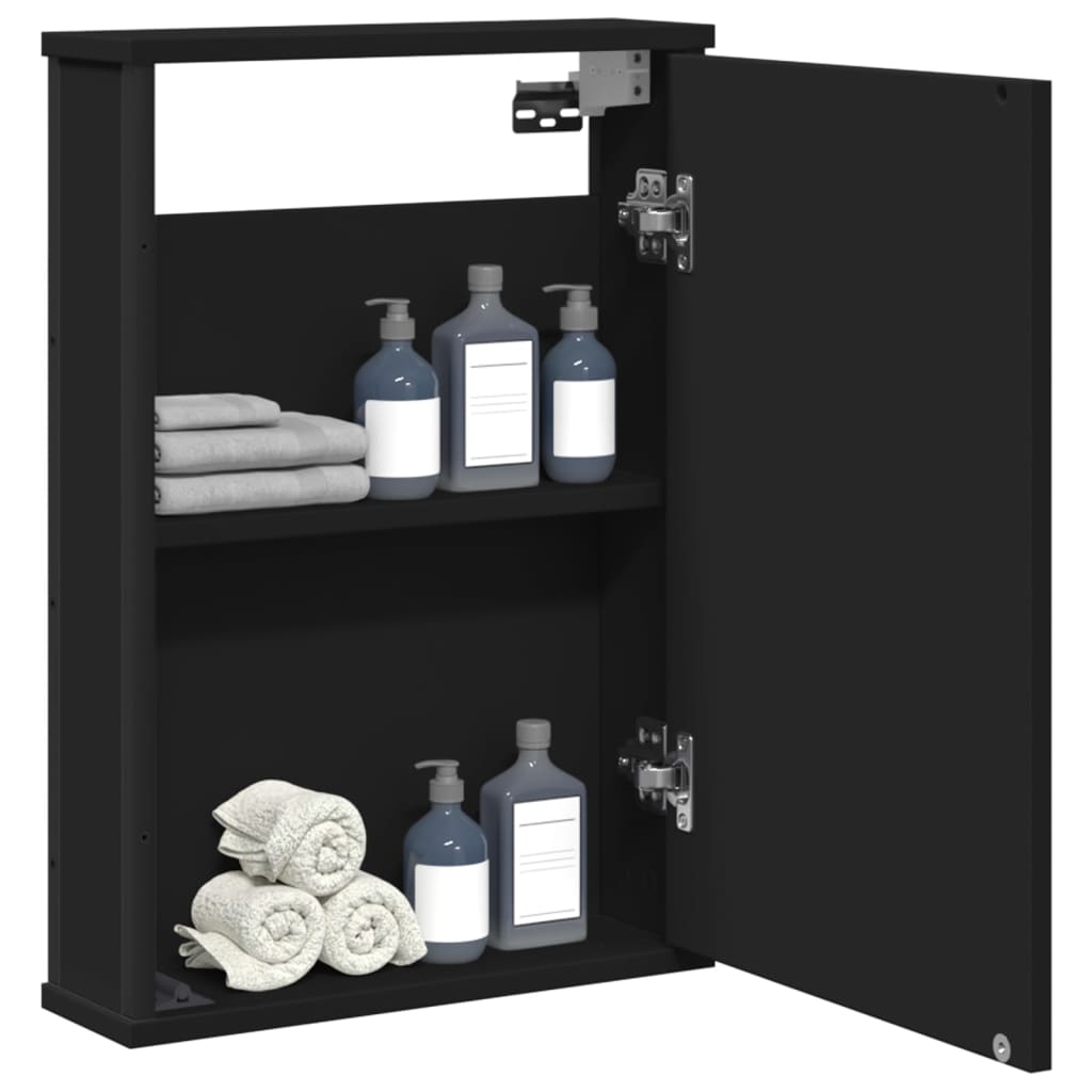 Armario Con Espejo Para Baño De Madera 42X12X60 Cm