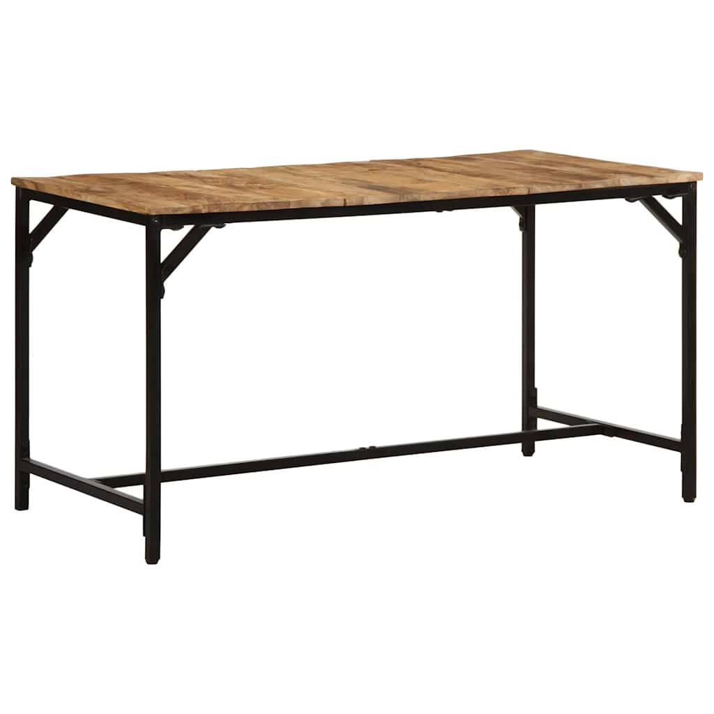 Mesa De Comedor Madera Maciza De Mango Rugosa