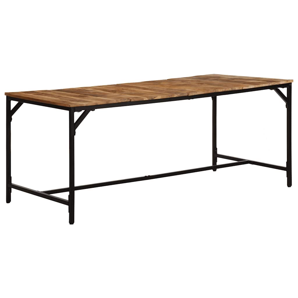 Mesa De Comedor Madera Maciza De Mango Rugosa