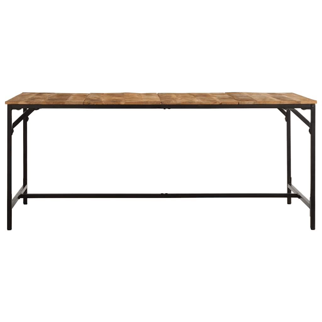 Mesa De Comedor Madera Maciza De Mango Rugosa