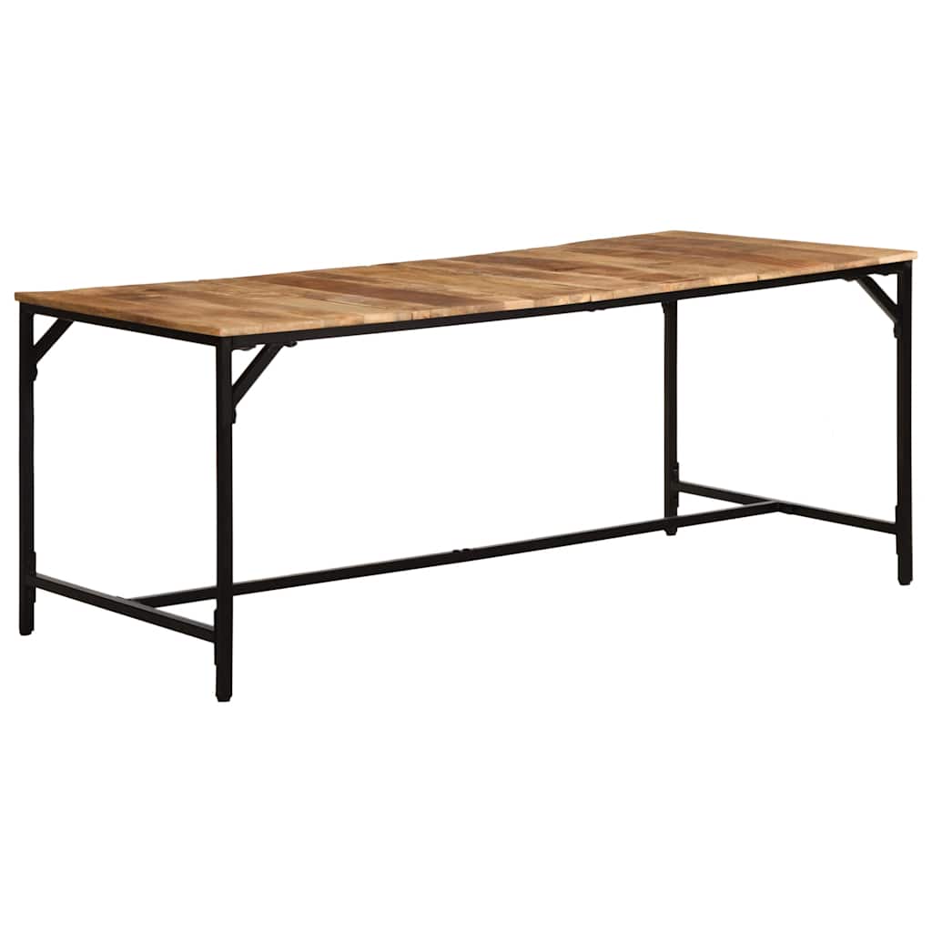 Mesa De Comedor Madera Maciza De Mango Rugosa