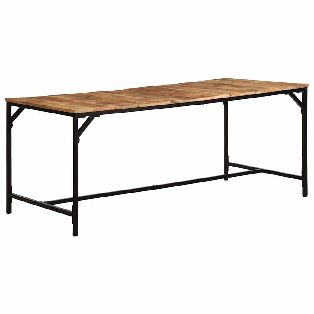 Mesa De Comedor Madera Maciza De Mango Rugosa