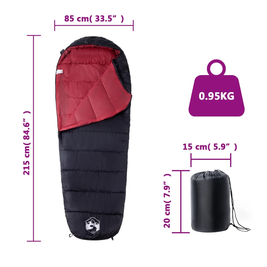 Saco De Dormir Tipo Momia De Camping Para Adultos 3 Estaciones
