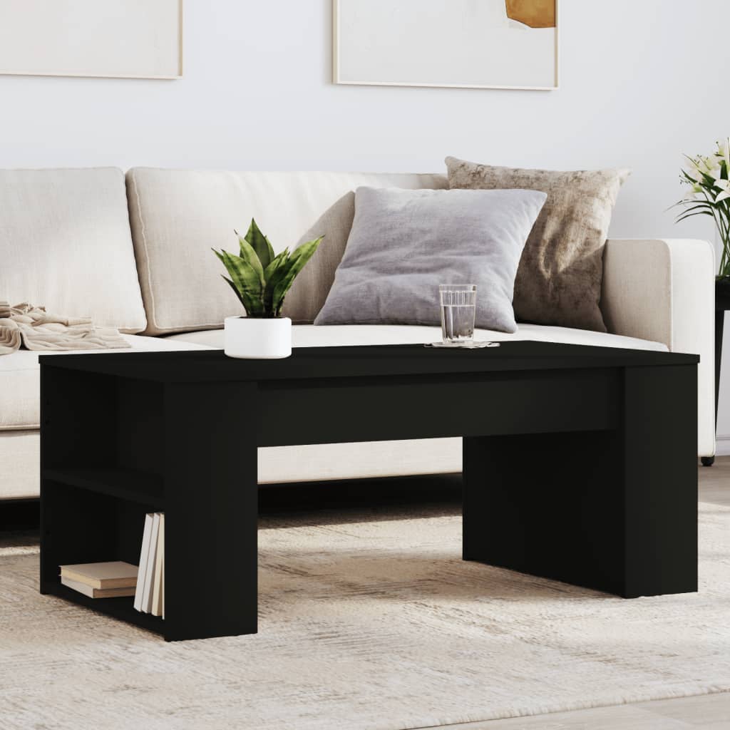 Mesa De Centro Madera De Ingeniería 102X55X42 Cm