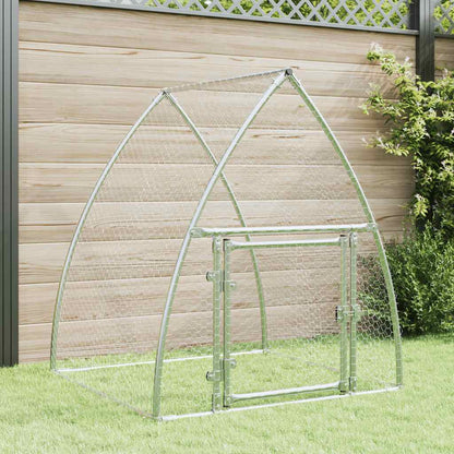 Jaula Para Gallinas Acero Galvanizado Plateado