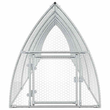 Jaula Para Gallinas Acero Galvanizado Plateado