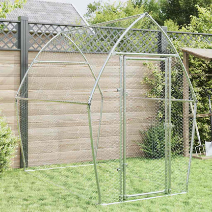 Jaula Para Gallinas Acero Galvanizado Plateado