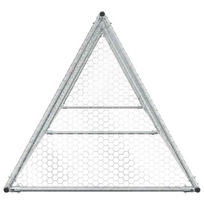 Jaula Para Gallinas Acero Galvanizado Plateado