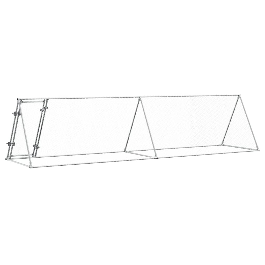 Jaula Para Gallinas Acero Galvanizado Plateado