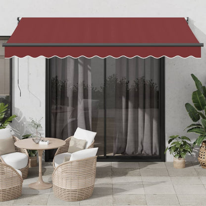 Toldo Retráctil Aluminio Y Tela Gris Antracita