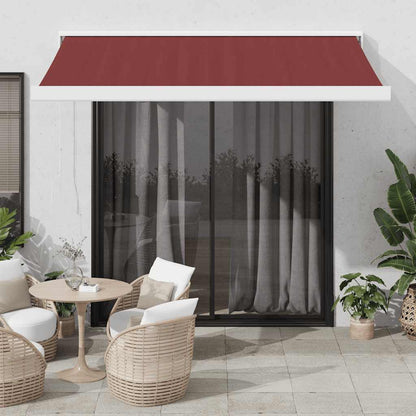 Toldo Retráctil Aluminio Y Tela Gris 3X2,5 M