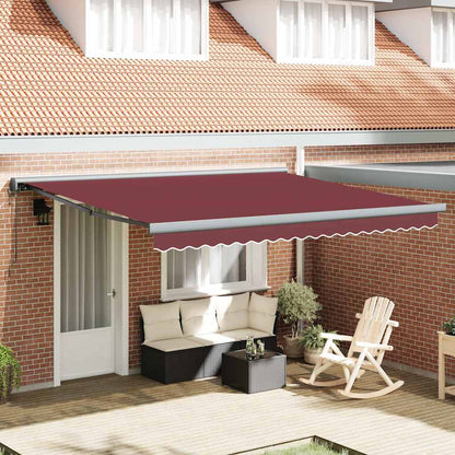 Toldo Retráctil Aluminio Y Tela Gris 3X2,5 M