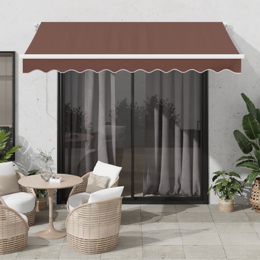Toldo Retráctil Manual Con Led