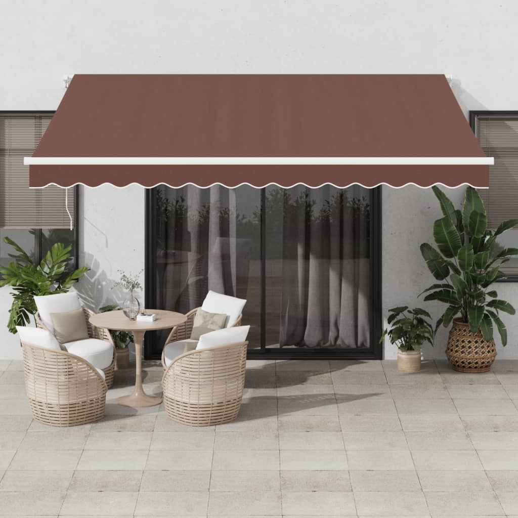 Toldo Retráctil Manual Con Led