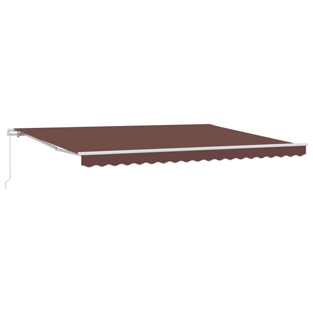 Toldo Retráctil Manual Marrón 450X300 Cm