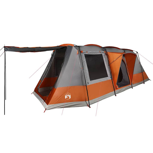 Tienda De Camping Con Túnel Impermeable Gris Naranja