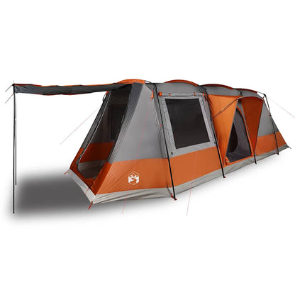 Tienda De Camping Con Túnel Impermeable Gris Naranja