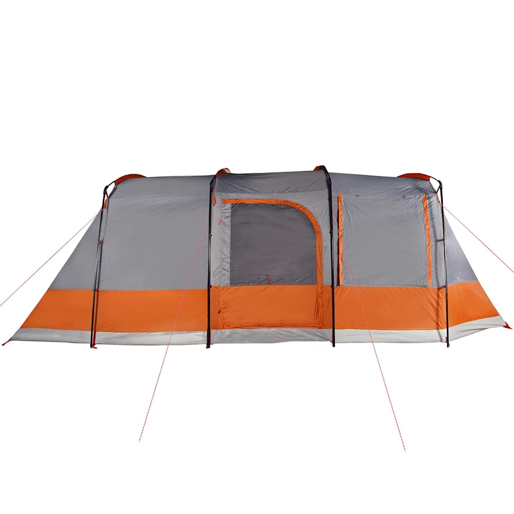 Tienda De Camping Con Túnel Impermeable Gris Naranja