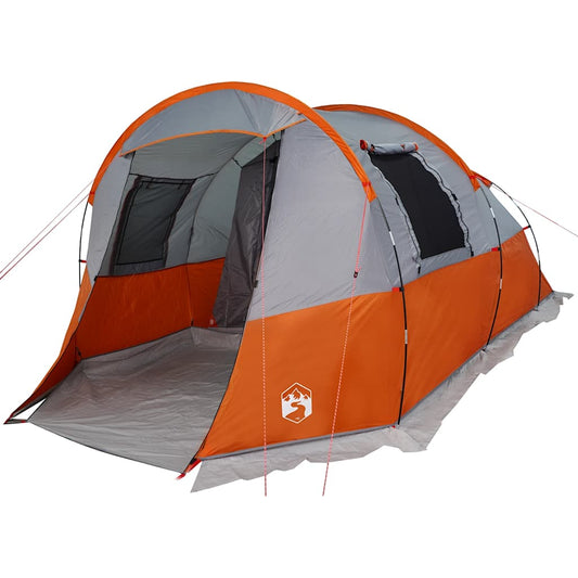 Tienda De Camping Con Túnel Impermeable Gris Naranja