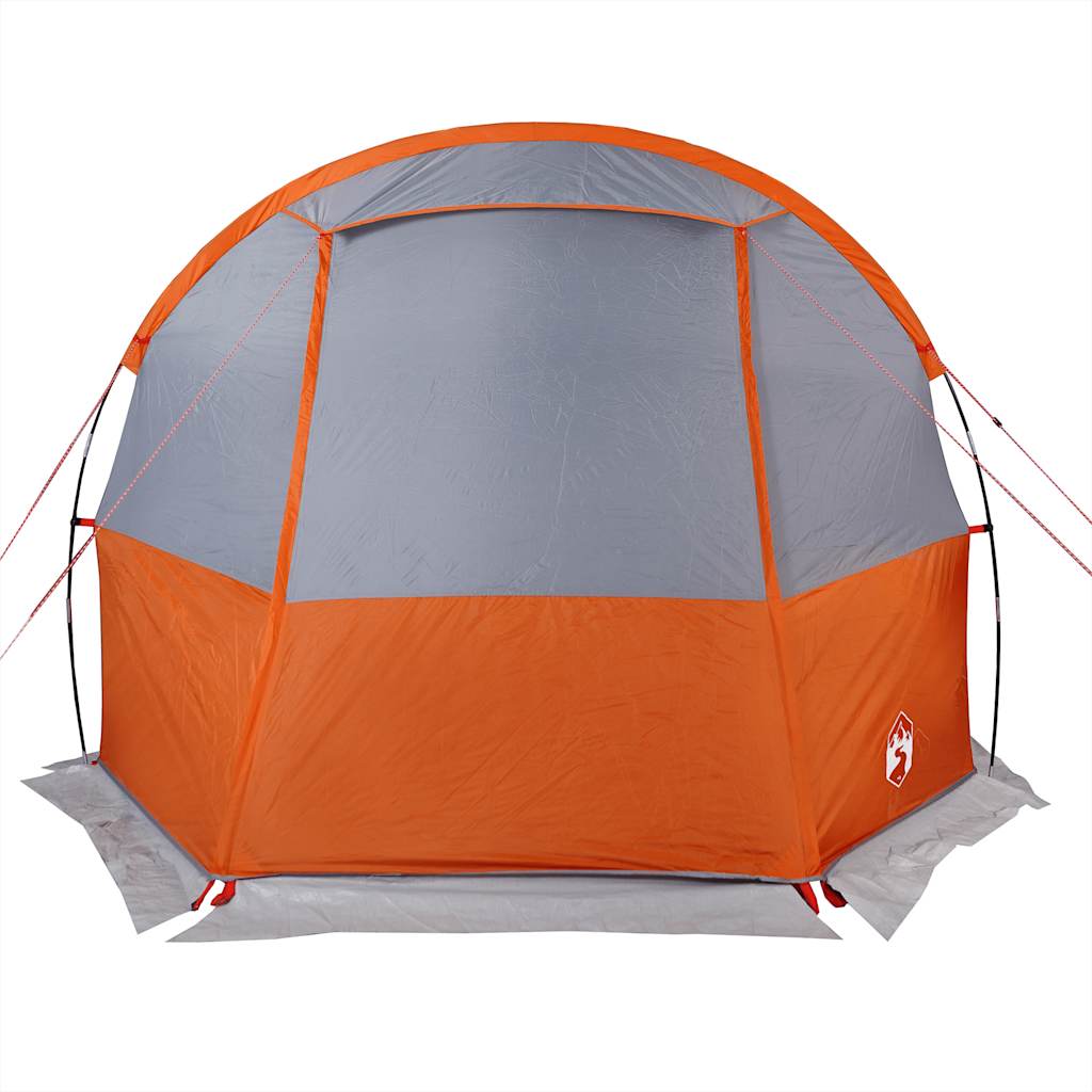 Tienda De Camping Con Túnel Impermeable Gris Naranja