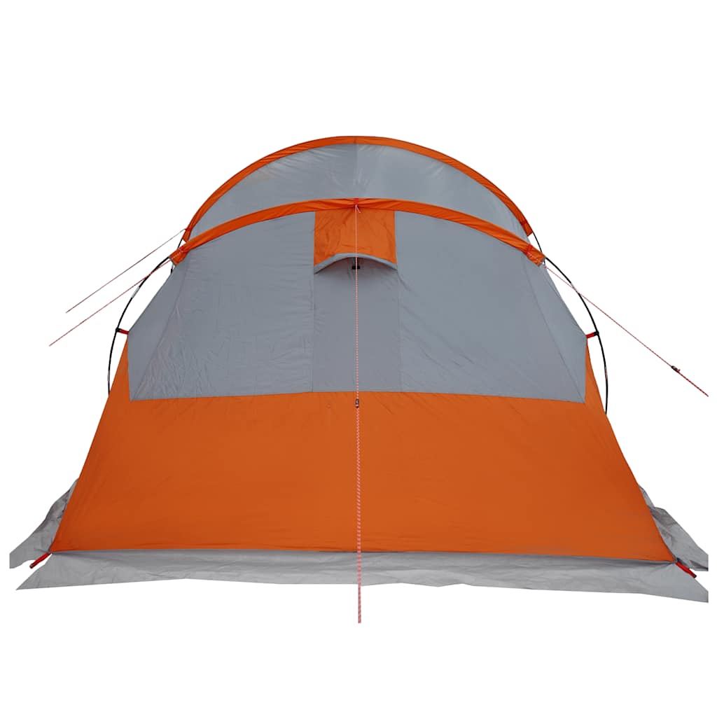 Tienda De Camping Con Túnel Impermeable Gris Naranja