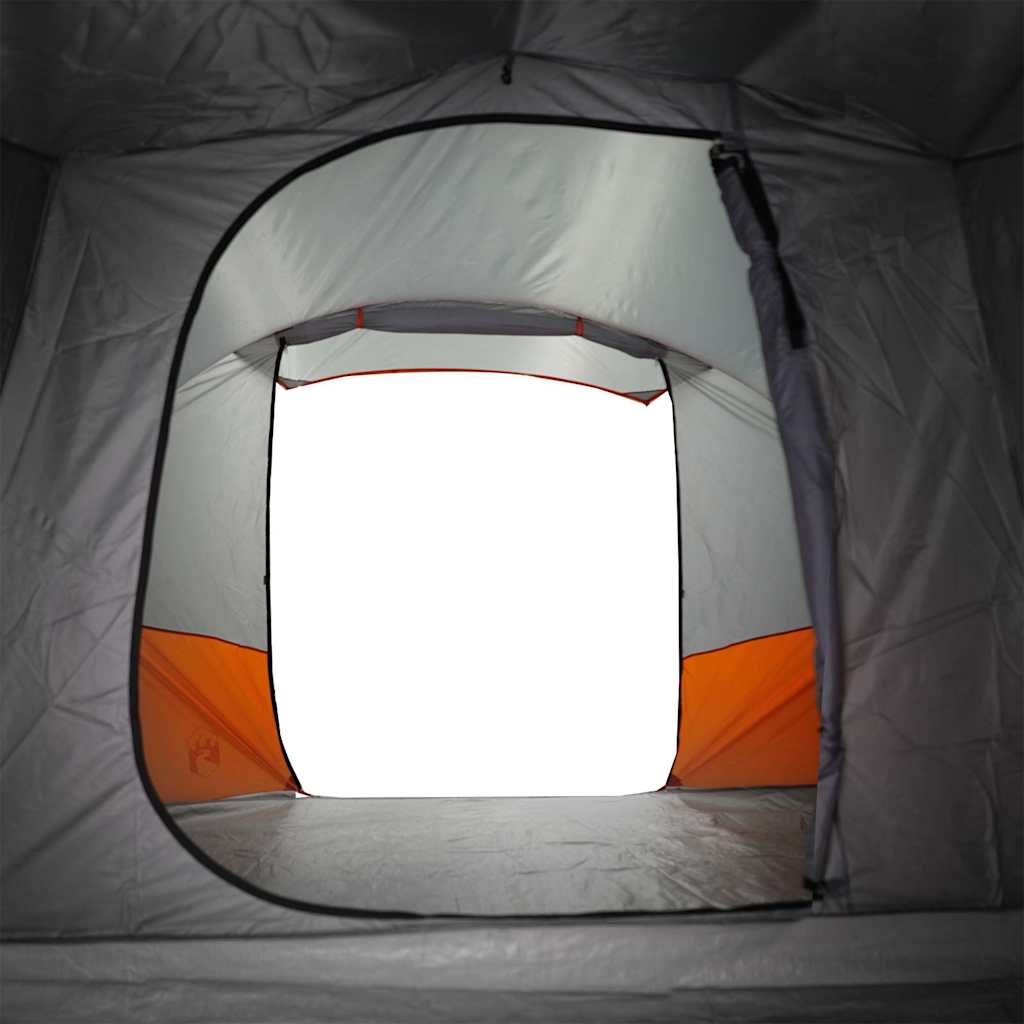 Tienda De Camping Con Túnel Impermeable Gris Naranja