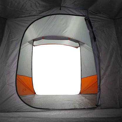 Tienda De Camping Con Túnel Impermeable Gris Naranja
