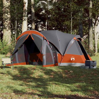 Tienda Familiar Tipi Para 8 Personas Impermeable Gris Naranja