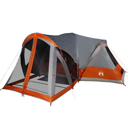 Tienda Familiar Tipi Para 8 Personas Impermeable Gris Naranja