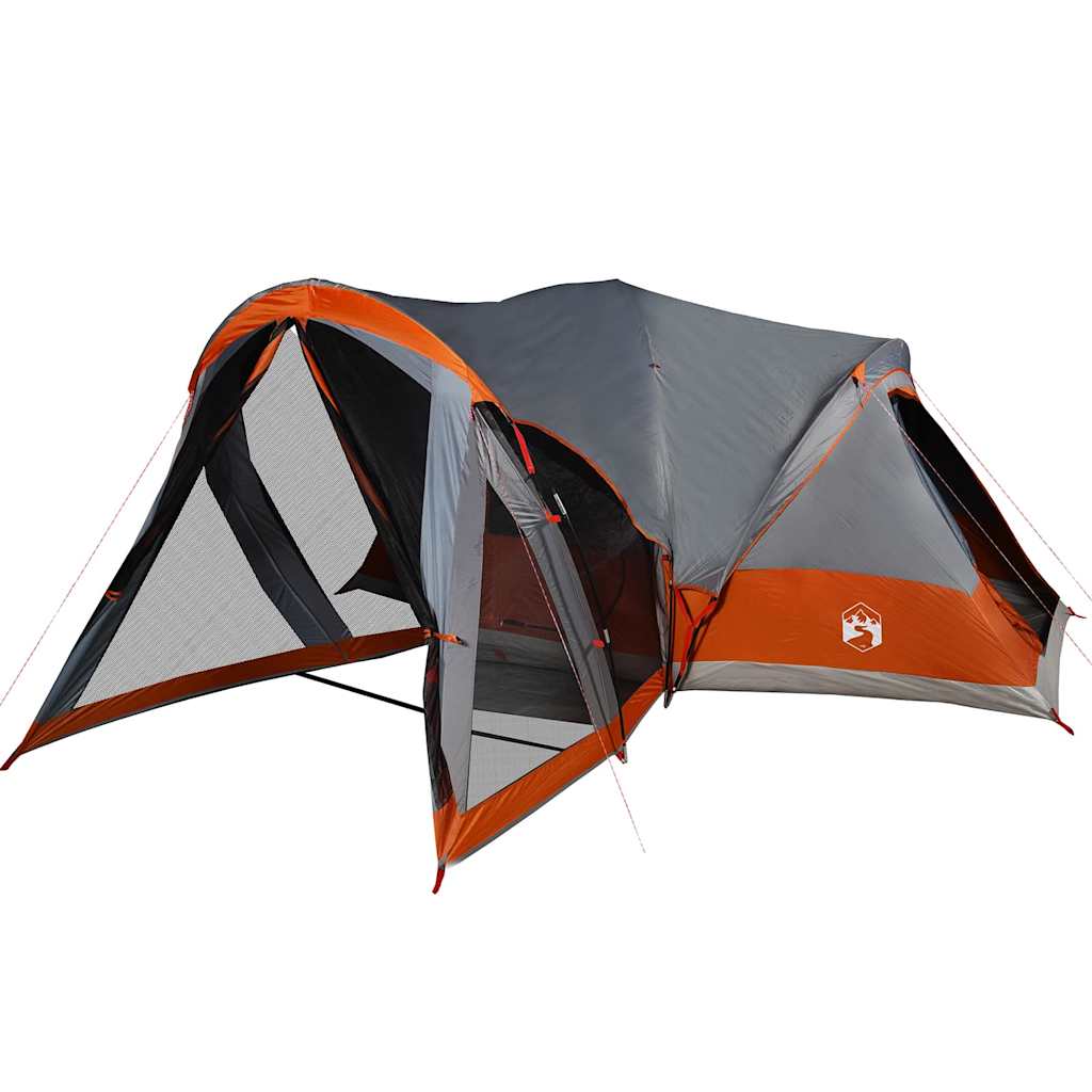 Tienda Familiar Tipi Para 8 Personas Impermeable Gris Naranja