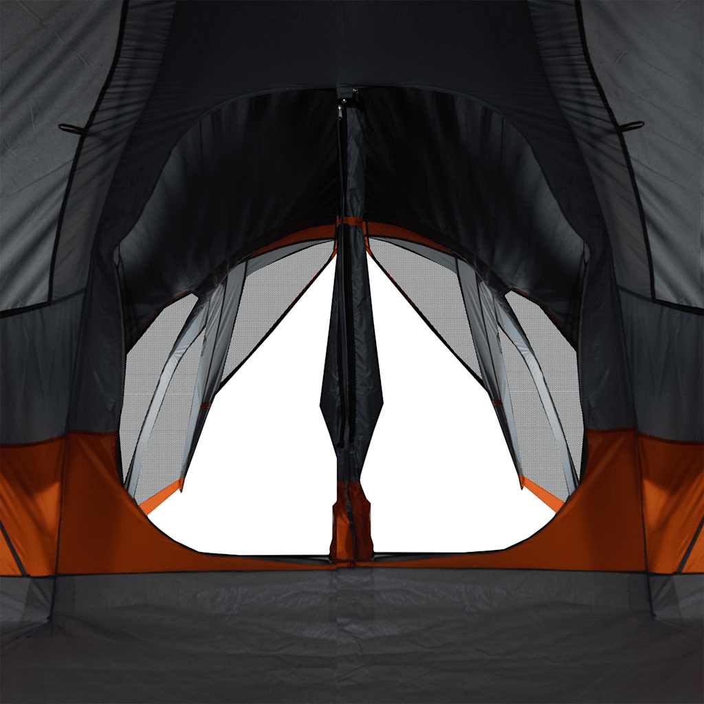 Tienda Familiar Tipi Para 8 Personas Impermeable Gris Naranja
