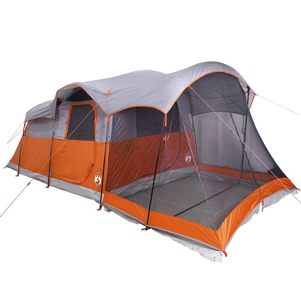 Tienda De Campaña Familiar Túnel 8 Personas Impermeable Naranja