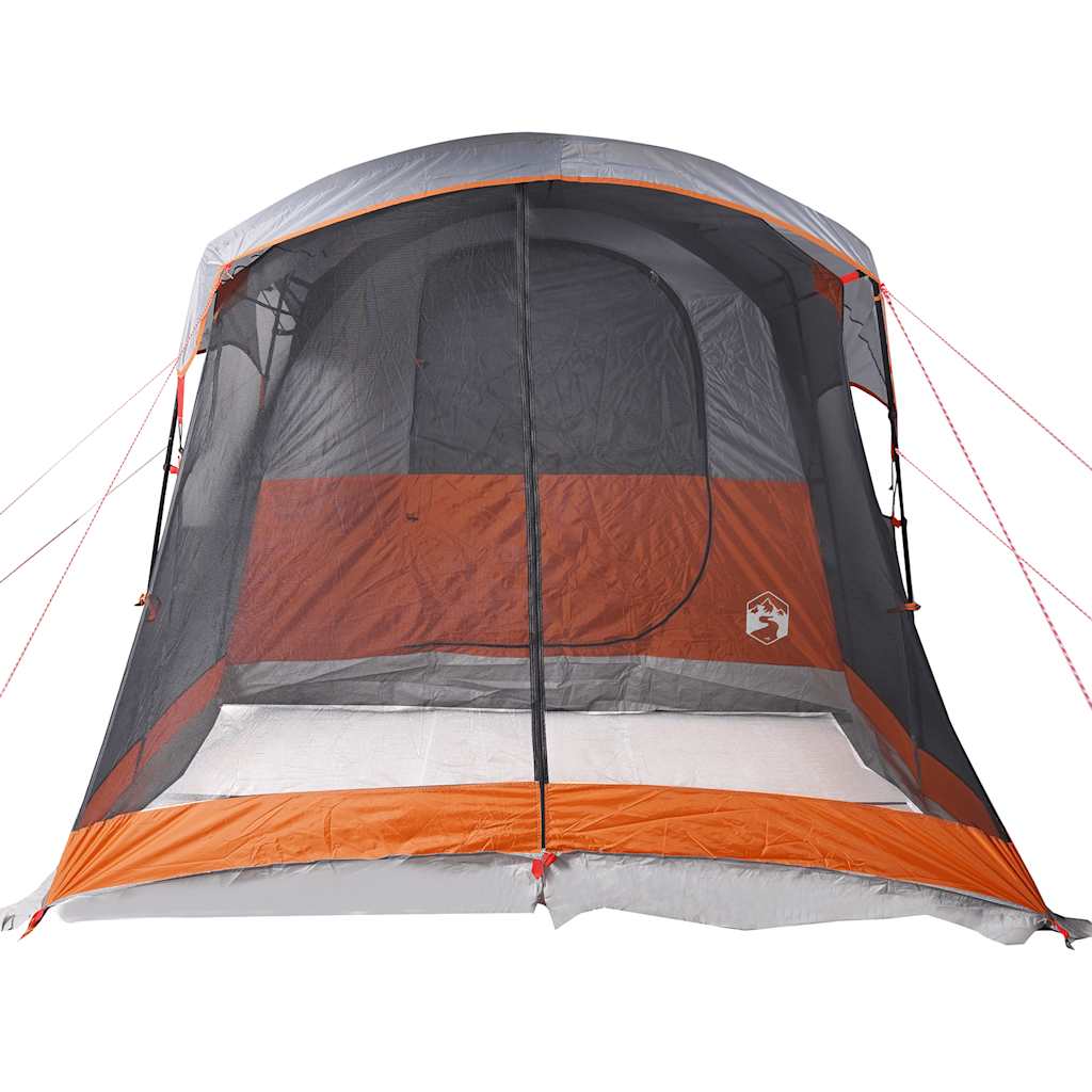 Tienda De Campaña Familiar Túnel 8 Personas Impermeable Naranja