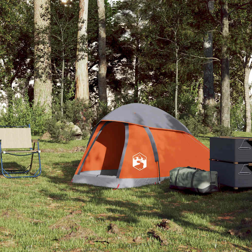 Tienda De Campaña Iglú Para 1 Persona Impermeable Naranja