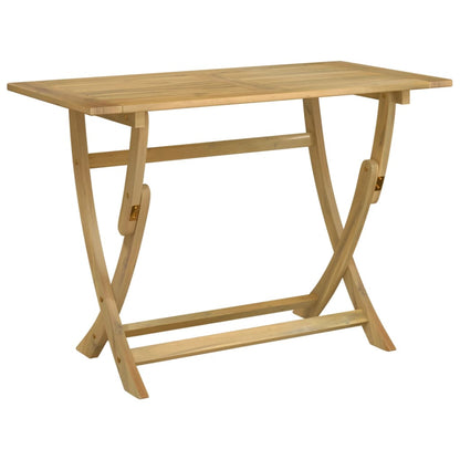 Mesa De Jardín Plegable Madera Maciza De Acacia