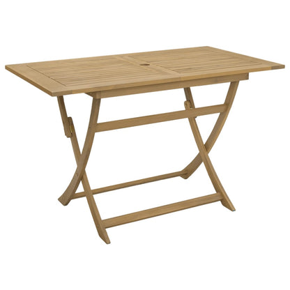 Mesa De Jardín Plegable Madera Maciza De Acacia