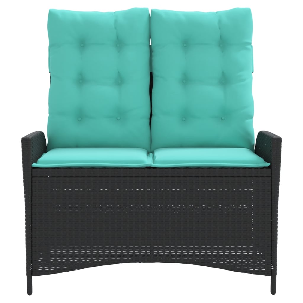 Sillón Reclinable De Jardín Con Cojines Ratán Sintético